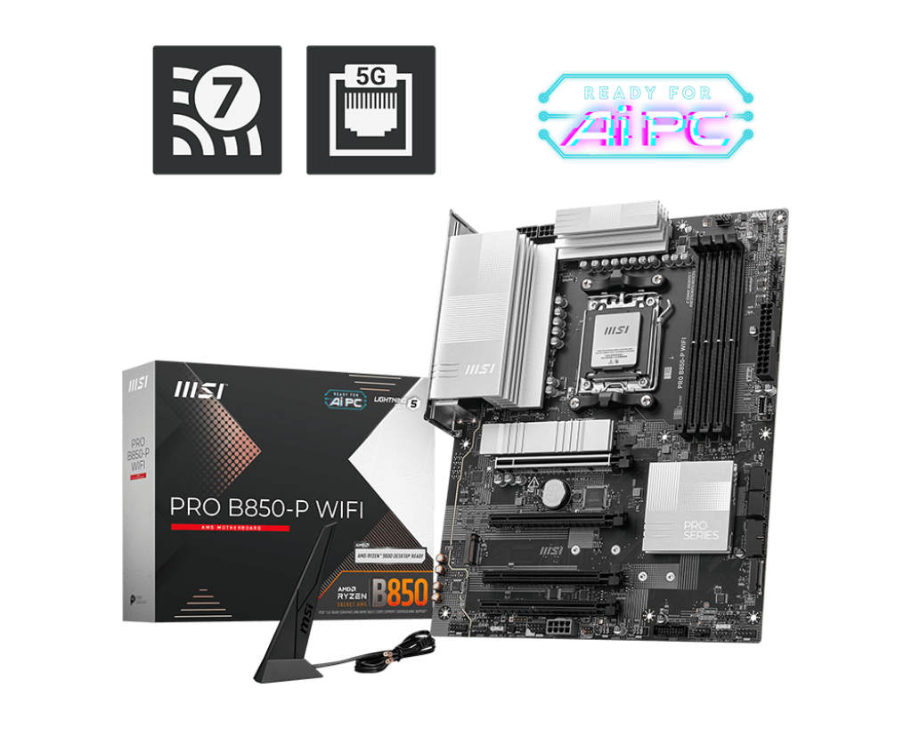 MSI Pro B850-P WiFi AM5 DDR5 Motherboard