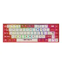 OPEN BOX - AJAZZ KEYBOARD RED WHITE BROWN SWITCH (WIRED ONLY) 60% - AK680 