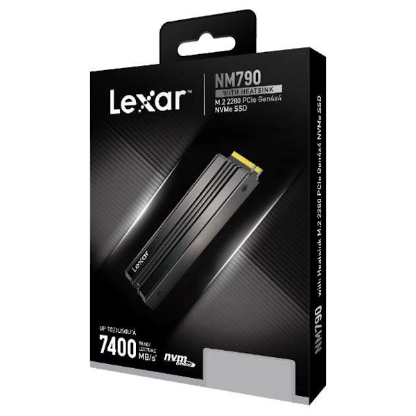 Lexar 2TB with Heatsink NM790 M.2 SSD NVMe PCIe Gen4x4 7400MB/S 