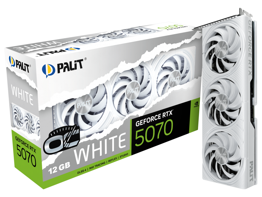  GeForce RTX™ PALIT RTX5070 WHITE OC 12GB GDDR7  