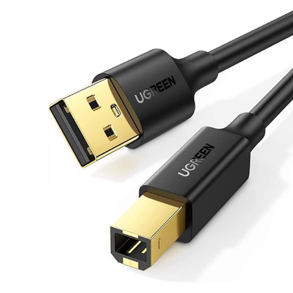 UGREEN USB 2.0 AM to BM Print Cable  1.5m (Black)- 10350