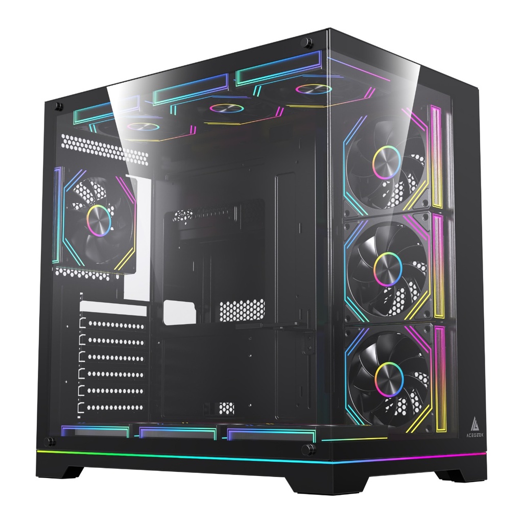  CASE MERCURY R425x RGB Edition 7 FANS BLACK