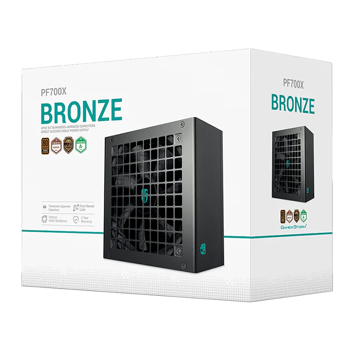 POWER SUPPLY 700w 80+ DEEPCOOL 80+ BRONZE PF700X 