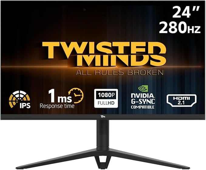 Twisted Minds 24.5" 280Hz 1MS IPS Gaming Monitor TM24FHD280IPS