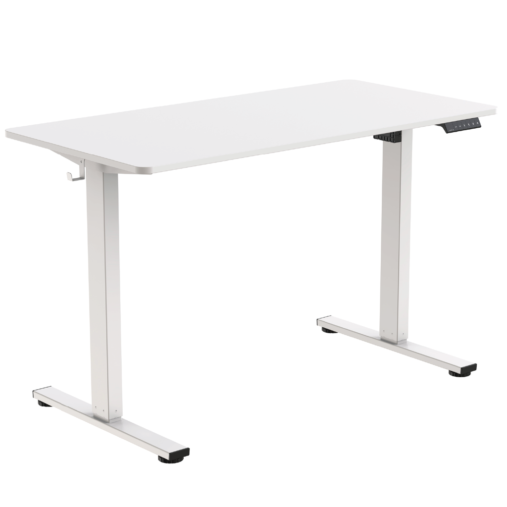  Navodesk® Lite white electric height adjustment and durable construction 140X60cm