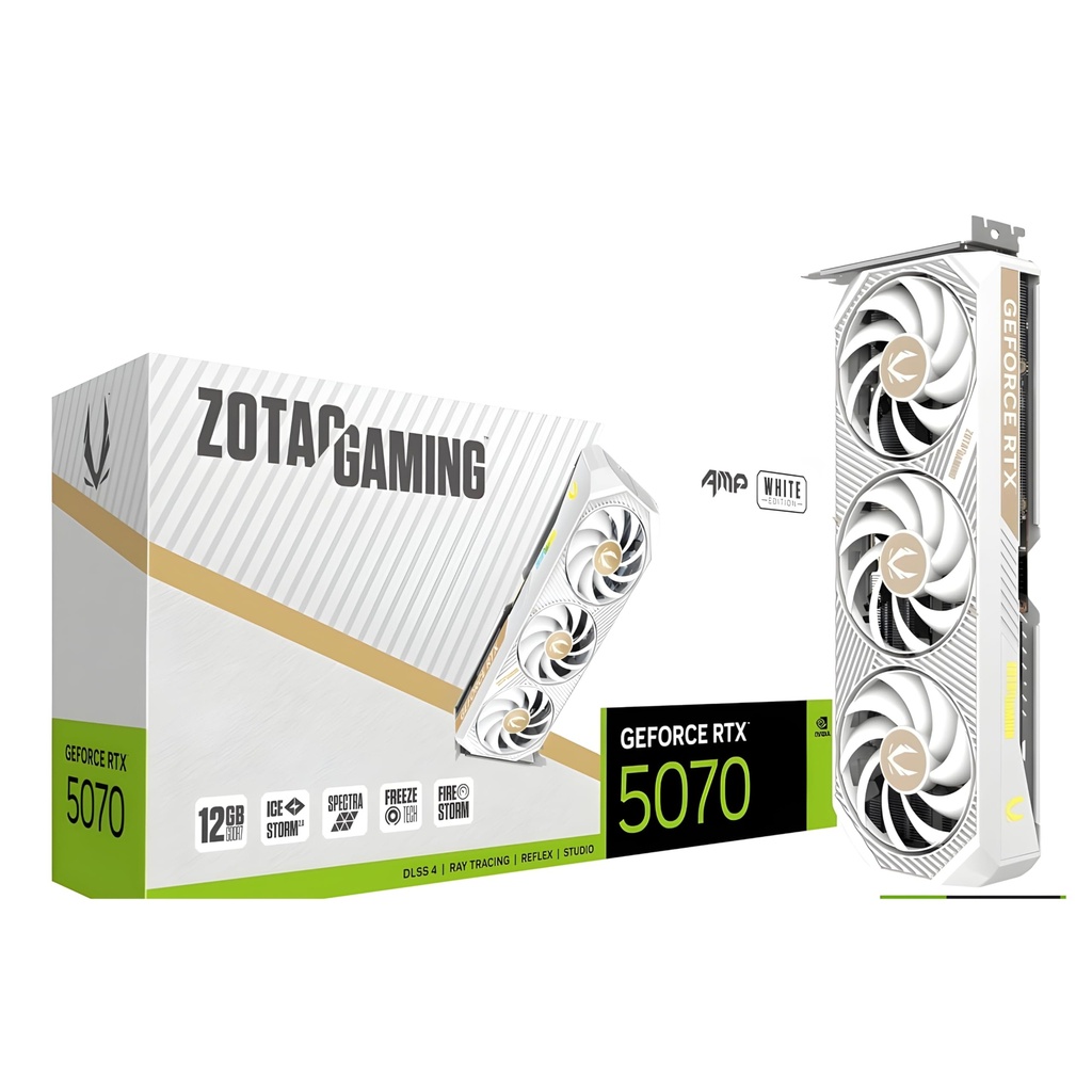GeForce RTX 5070 AMP WHITE ZOTAC GAMING 