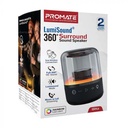 Promate LumiSound 360, Bluetooth 5.0, 8W Speaker - Glitz.Black