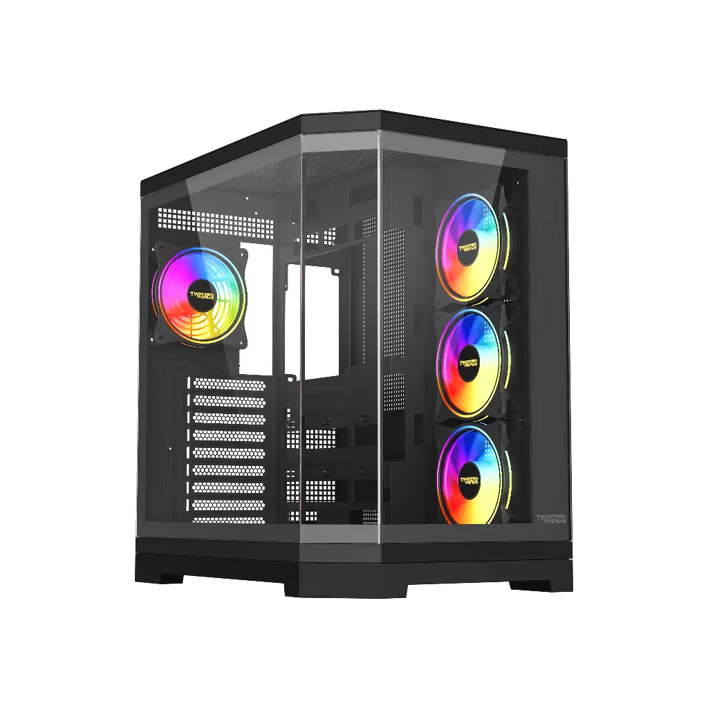 Twisted Minds Vanguard - 04 Mid Tower Gaming Case - Black – TM-P285-B