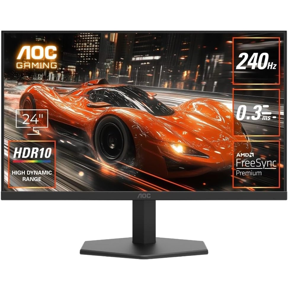  AOC 24" 240HZ 0.3MS IPS HDR10 Adaptive Sync 24G11ZE 