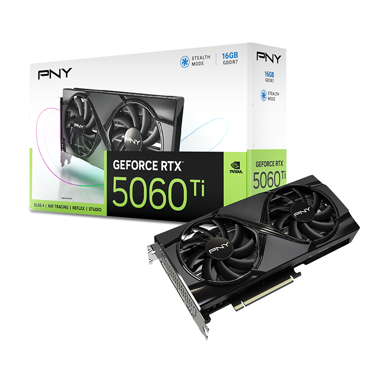PNY GeForce RTX™ 5060 Ti 16GB Dual Fan GPU