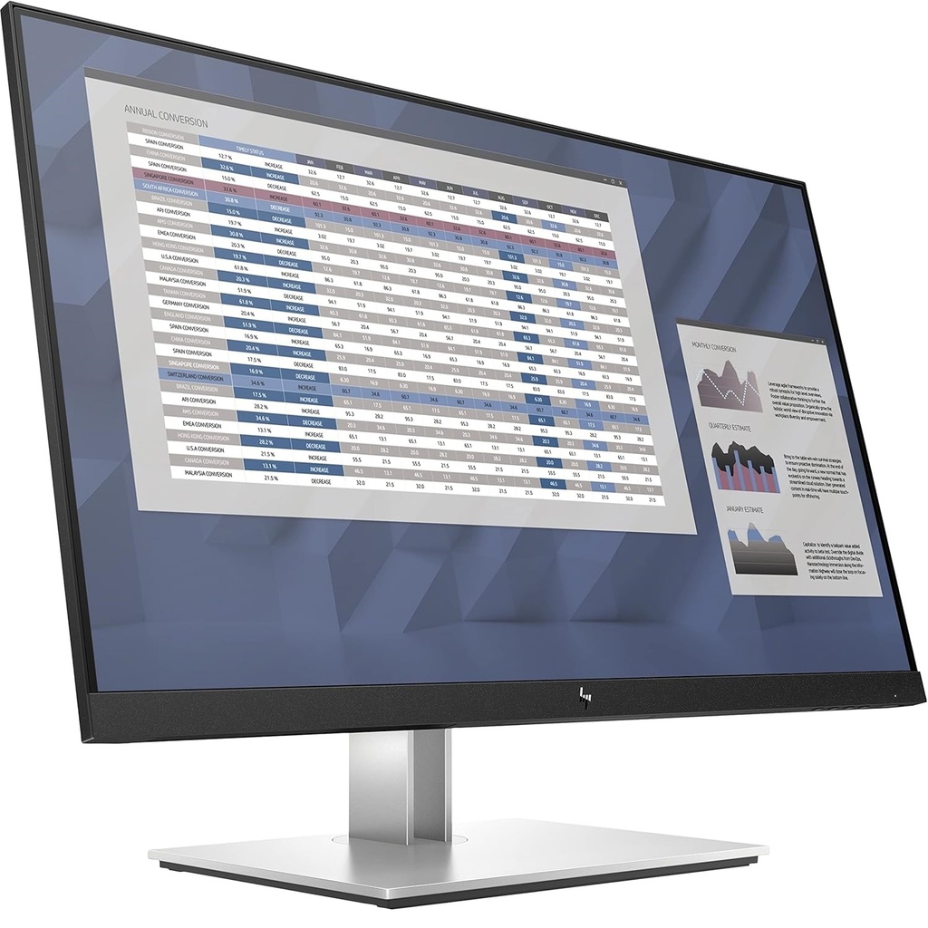 USED HP EliteDisplay E27 G4 27 Inch IPS LED Backlit Monitor, FHD