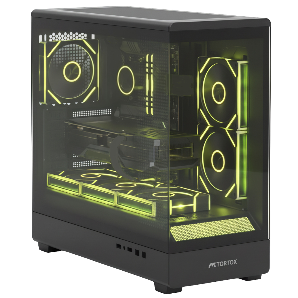 CASE TORTOX VETRA 6 FANS BLACK