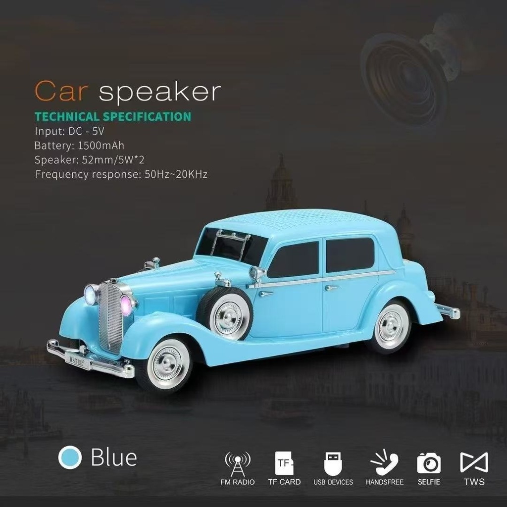 Wireless Bluetooth Speaker Classic car  Design Buytiti CH-J2084