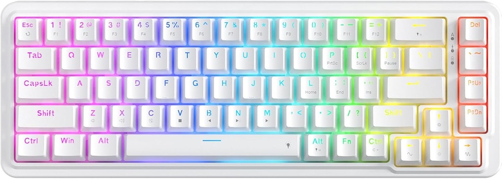 Redragon Nova Wired Keyboard White - K709W-RGB