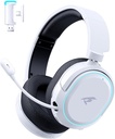 PICUN G2 RGB Wireless Gaming Headset, 7.1 Surround Sound, 2.4GHz - White