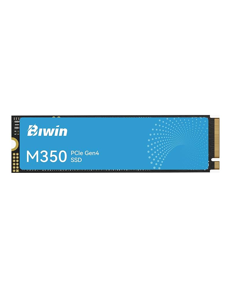 2TB M.2 NVMe BIWIN M350 SSD PCIe Gen 4 Up to 6000 MB/s Read