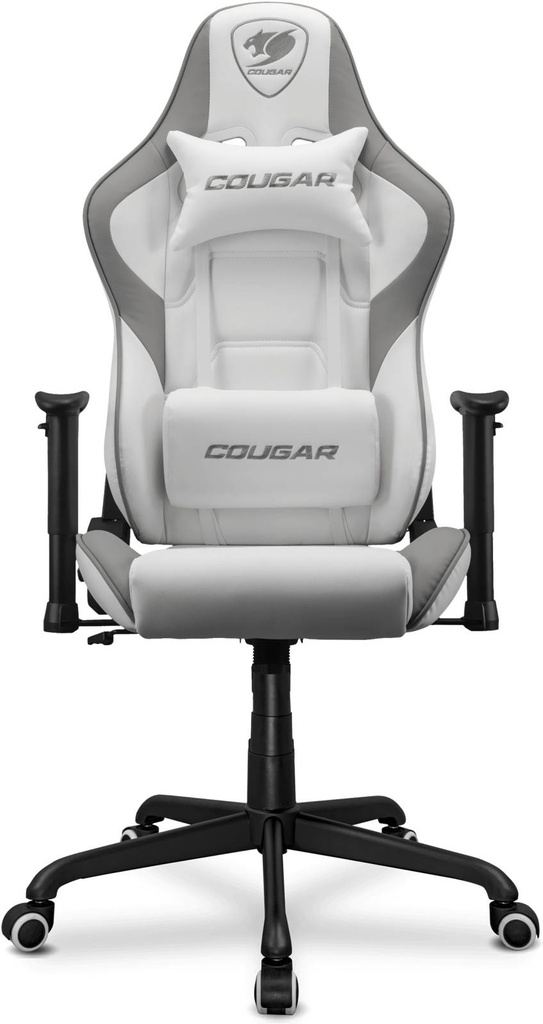 COUGAR Armor Elite Gaming Chair, Premium PVC Leather, 2D Armrest, Piston Height Adjustment, Class 4 Gas Lift Cylinder, 160° Reclining, Up to 120Kg Max Load, White- CG-CHAIR-ARMOR-ELITE-WHT
