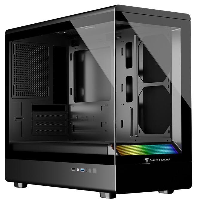 Jungle Leopard MS-01 Micro ATX Gaming PC Case Black