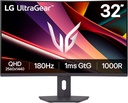   LG G6 32" 2K 180Hz 1ms GtG Curved HDR10 Gaming Monitor UltraGear™ QHD 32G600A-B 