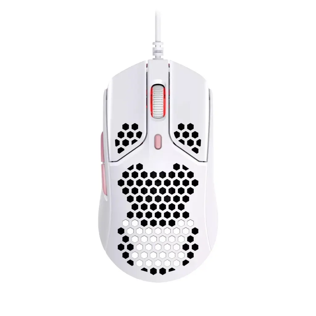 OPEN BOX - HYIPERX PULSEFIRE HASTE WIRED GAMING MOUSE / WHITE PINK