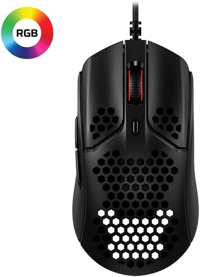 OPEN BOX - HYIPERX PULSEFIRE HASTE WIRED GAMING MOUSE / BLACK