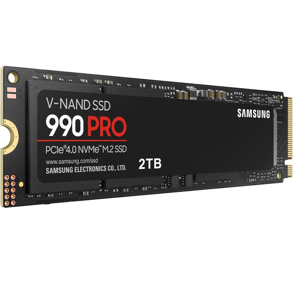 SAMSUNG 990 PRO SSD 2TB PCIe 4.0 M.2 2280 Read Speeds Up to 7,450 MB/s