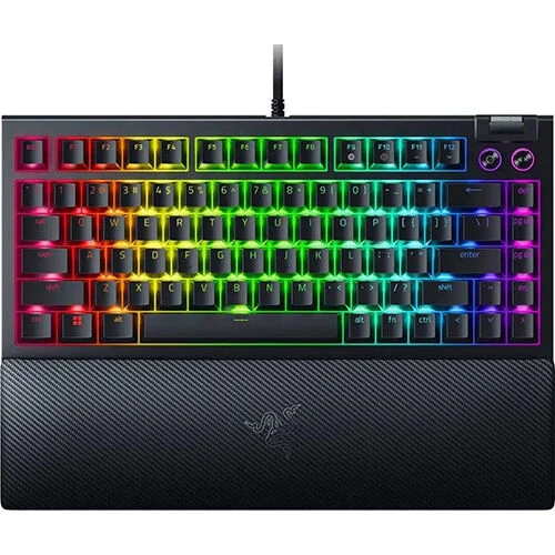 OPEN BOX - RAZER BLACKWIDOW V4 75% MECHANICAL WIRED RGB GAMING KEYBOARD / BLACK 