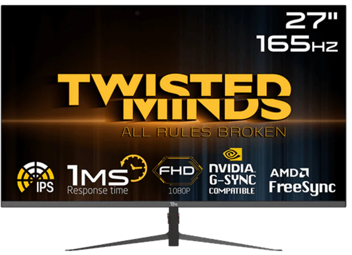 USED Monitor Twisted Minds FHD 27'', 165Hz, 1MS, HDMI 2.0 Gaming Monitor TM27DFI