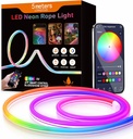 RGB IC Neon LED Strip 5 m, Bluetooth 5 V LED Wall Hose, Outdoor Light Strip, App Control, Music Sync, Ideal for Game Room Decoration (5 m RGBIC Bluetooth) 