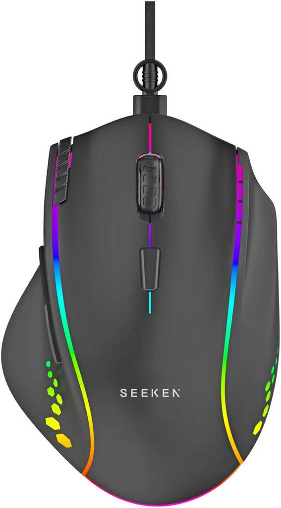 SEEKEN Dominator RGB Gaming Mouse, 800-7200 DPI  Black | SD-GM 
