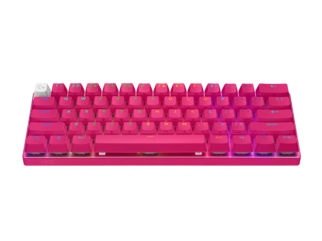 OPEN BOX - LOGITECH LIGHTSPEED PRO X 60%WIRELEES GAMING KEYBOAED / PINK