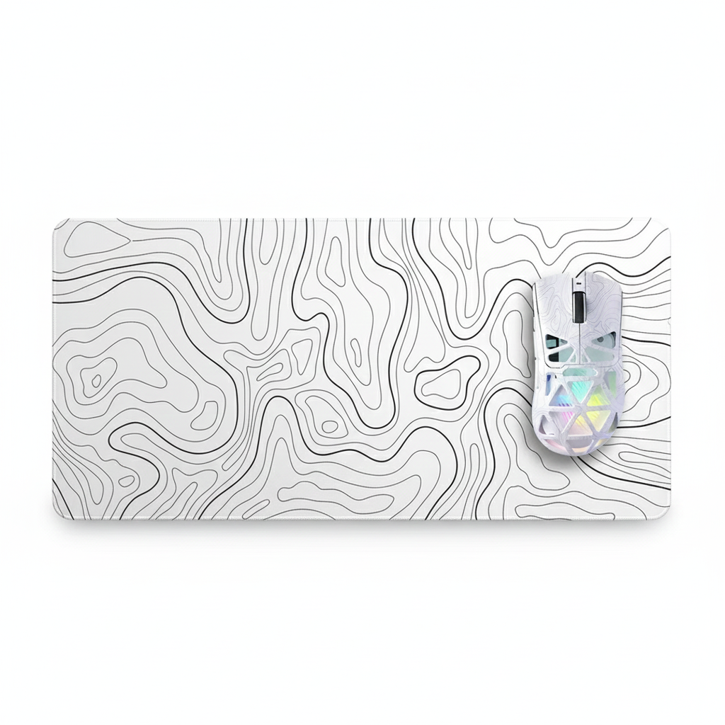 MOUSE AND MOUSE PAD  / WIHTE