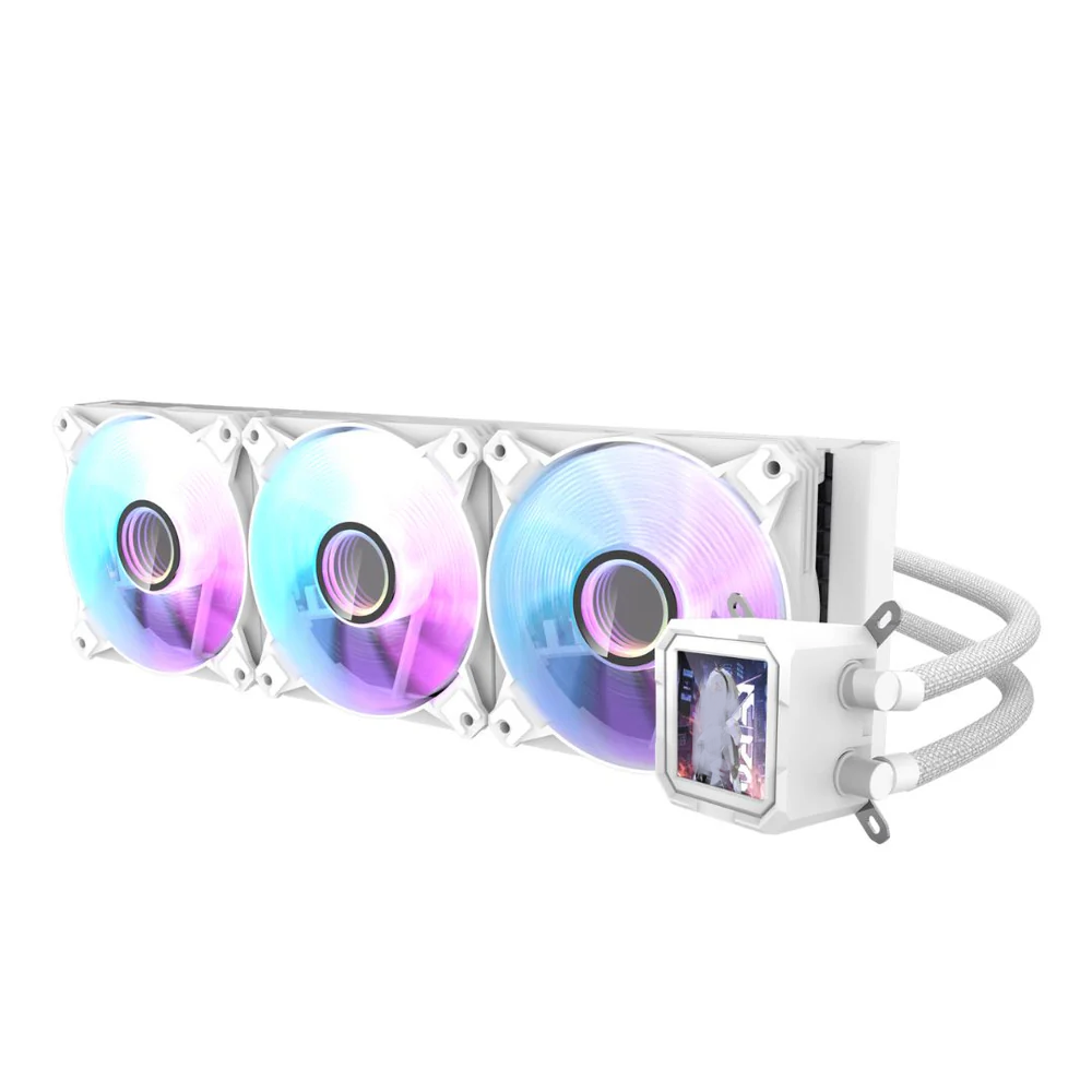 DarkFlash Wave DV360S WHITE Liquid CPU Cooler with LCD 3.2" IPS Display