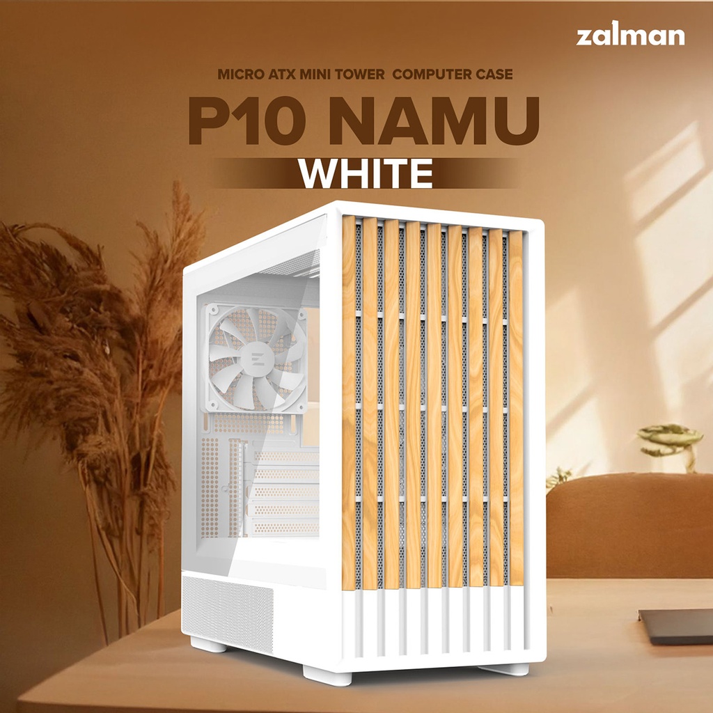 Zalman P10 NAMU mATX Mini Tower PC Case WHITE