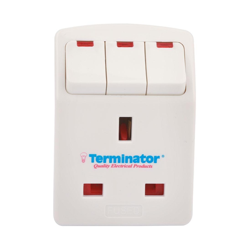 Terminator TMA33S 3-Way Multi Adaptor 2500W