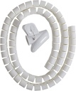 SPIRAL CABLE 20-24MM 1.5M - WHITE