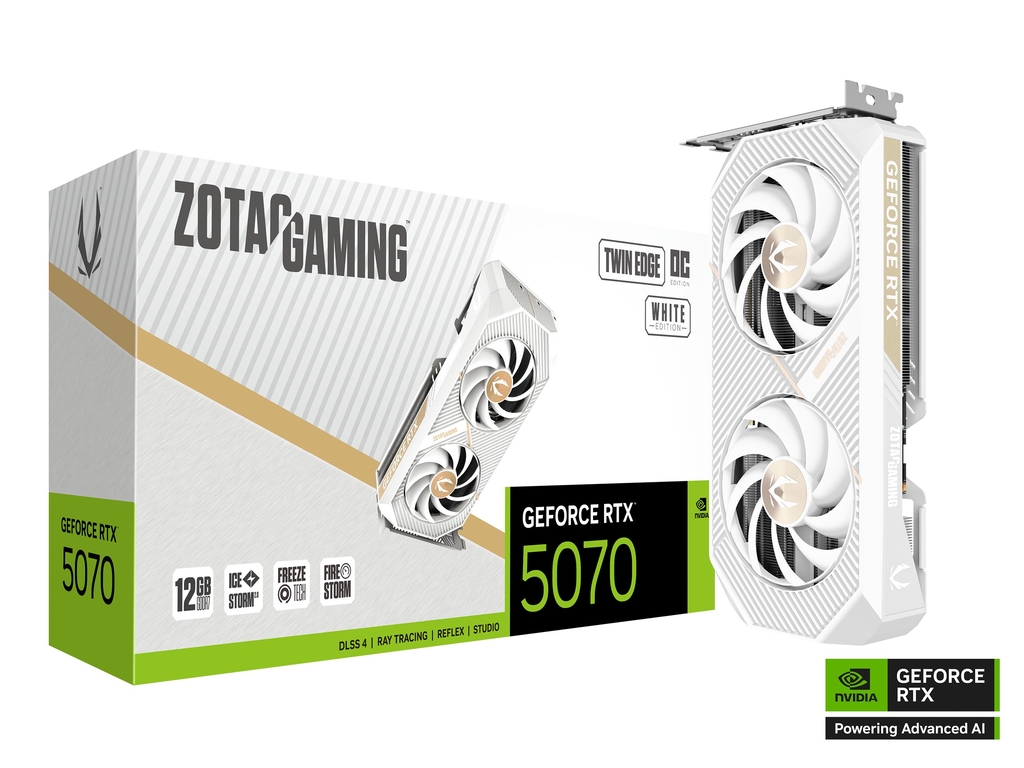 ZOTAC GAMING GeForce RTX 5070 Twin Edge OC White Edition