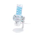 HyperX QuadCast 2 Stand-Alone Microphone Streamer/Content Creator/Gamers/Supports PC, PS4, PS5, White/Light Blue