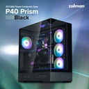 Zalman P40 Prism BLACK  ATX Case BLACK - 120mm ARGB Fanx1