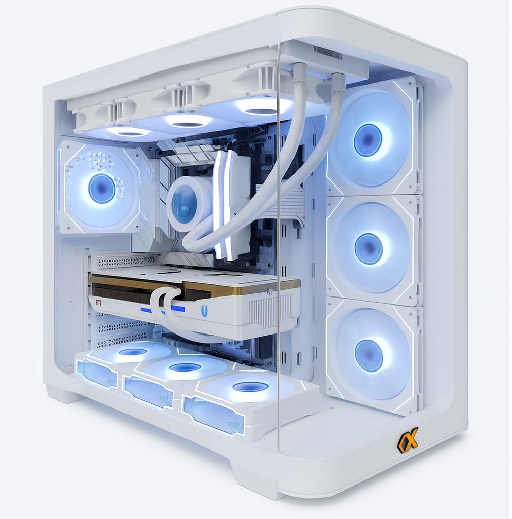PC FULL WHITE i9 14900KF & GeForce RTX5070Ti GDDR7  