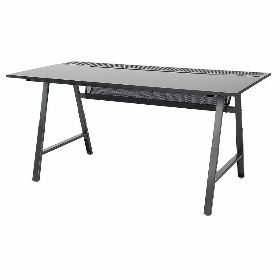 USED UTESPELARE Gaming desk, black, 160x80 cm