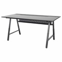 USED UTESPELARE Gaming desk, black, 160x80 cm