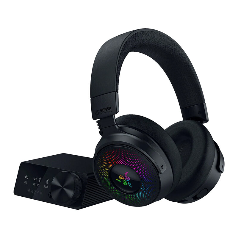 OPEN BOX - RAZER KRAKEN V4 PRO WITH OLED CONTROL HUD WIRLESS GAMING HEADSET