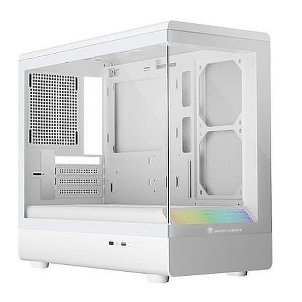 Jungle Leopard MS-01 Micro ATX Gaming PC Case WHITE