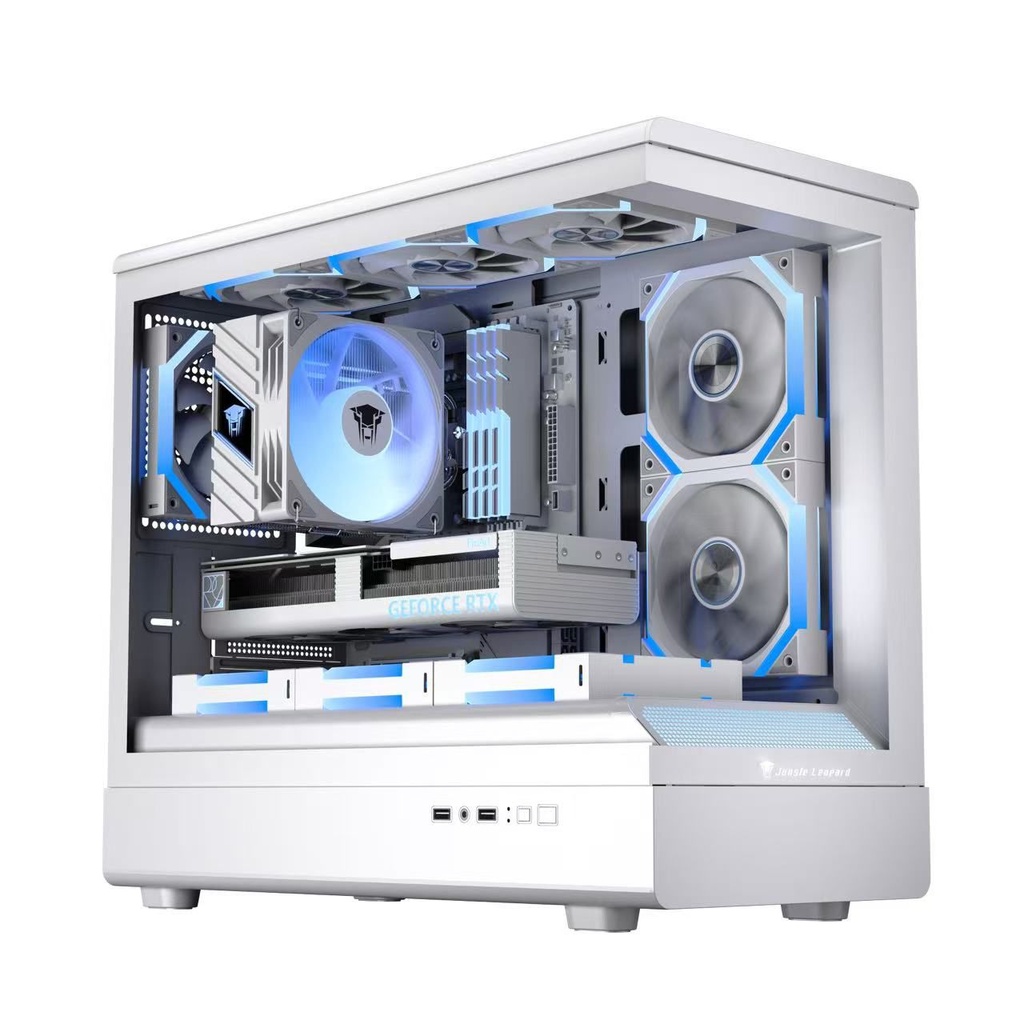 CASE JUNGLE LEOPARD MS-01 RGB WHITE- 3 FANS RGB