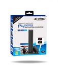  MCBAZEL DOBE MULTI-FUNCTION VERTICAL COOLING STAND WITH DUAL USB CHARGER DOCK STATION FOR PS4 - PS4 SLIM PS4 PRO CONSOLE-TP4-19076