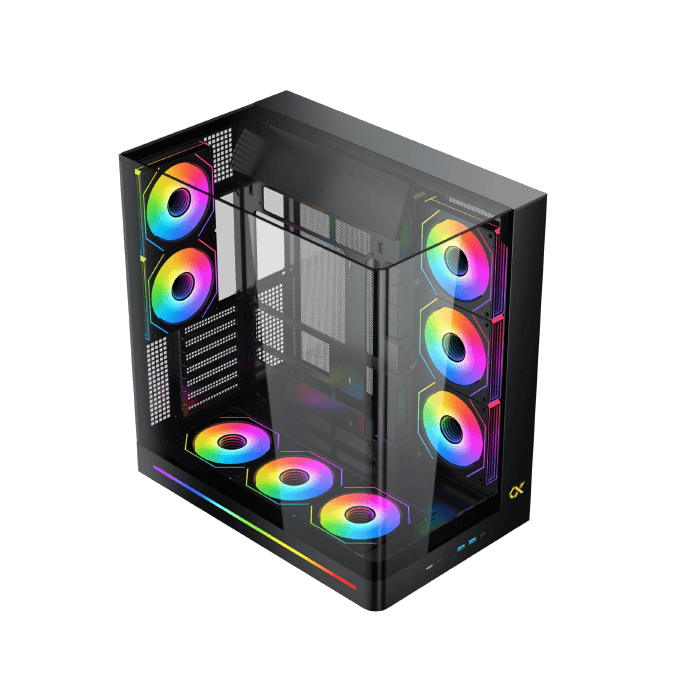 Xigmatek Pano II Air Tempered Glass E-ATX Case - Black | EN48517