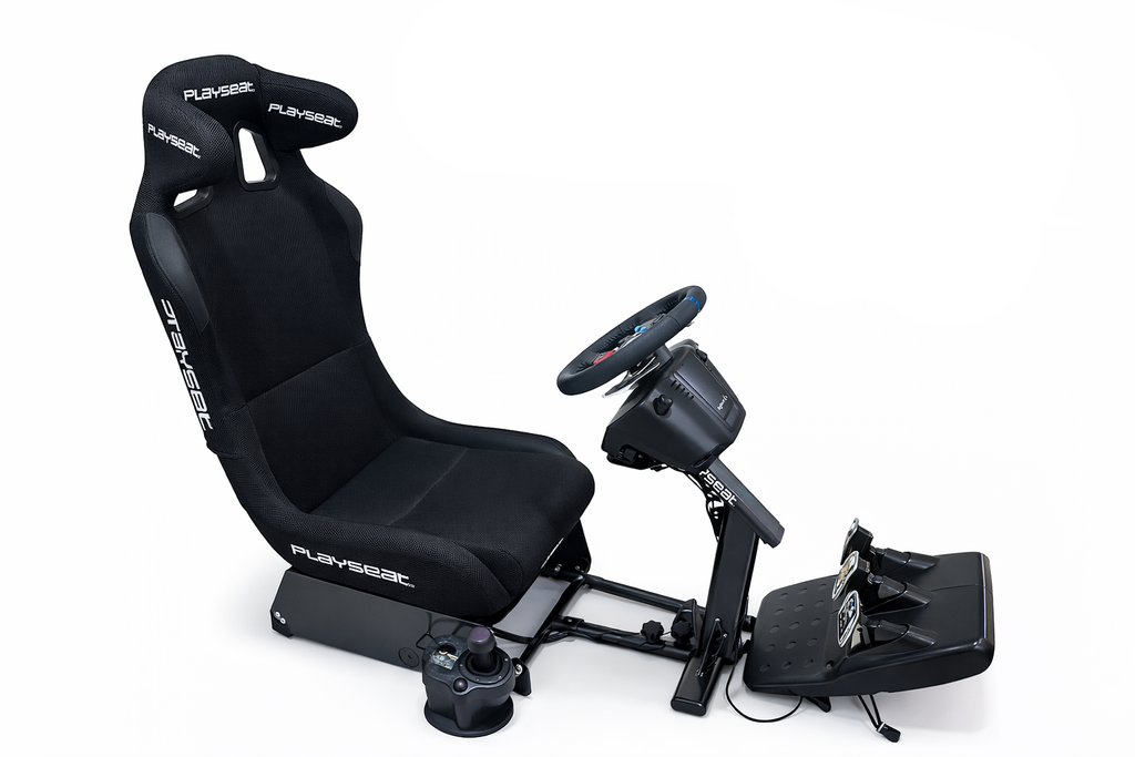 USED RACE CHAIR EVOLUTION PRO & LOGITECH G29 DRIVING FORCE STEERING & DRIVING FORCE SHIFTER