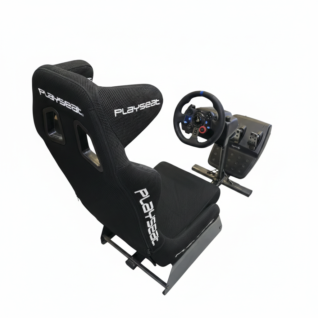 USED RACE CHAIR EVOLUTION PRO & LOGITECH G29 DRIVING FORCE STEERING