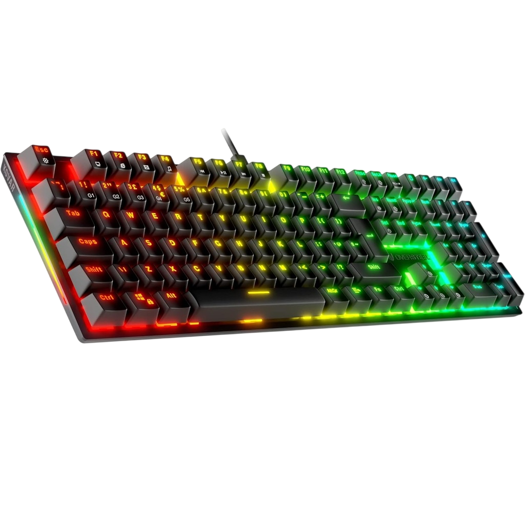 OVERSTEEL KOVAR SERIES RGB MECHANICAL GAMING KEYBOARD BLUE SWITCH 